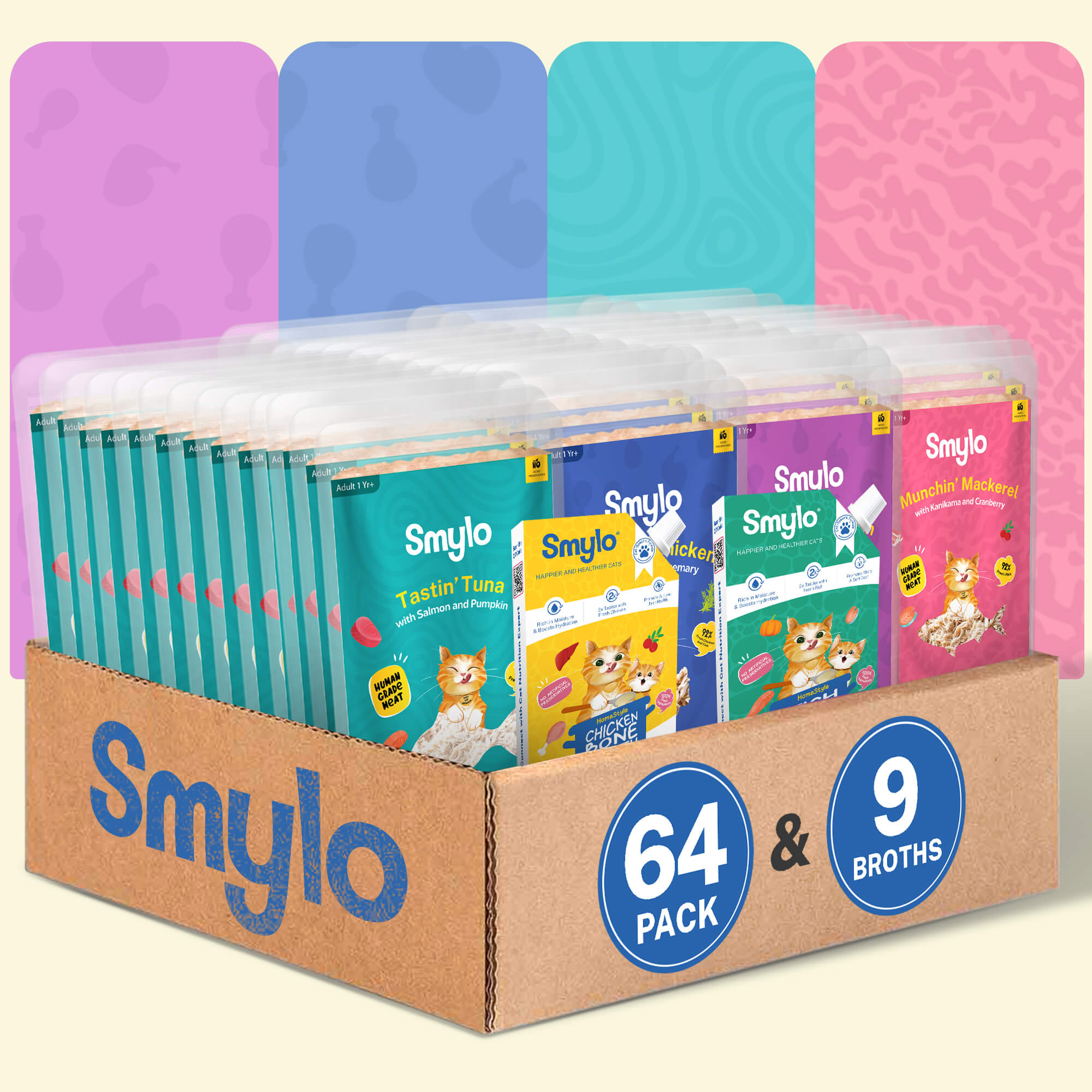 BYOB - Pack of 64 Food + 9 Broths