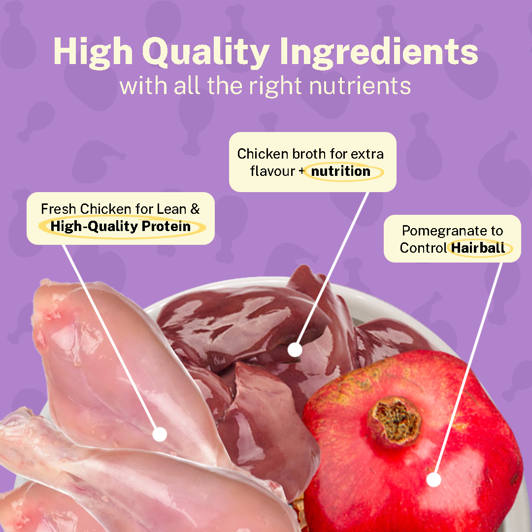 Chompin’ Chicken with Liver & Pomegranate (Kitten)