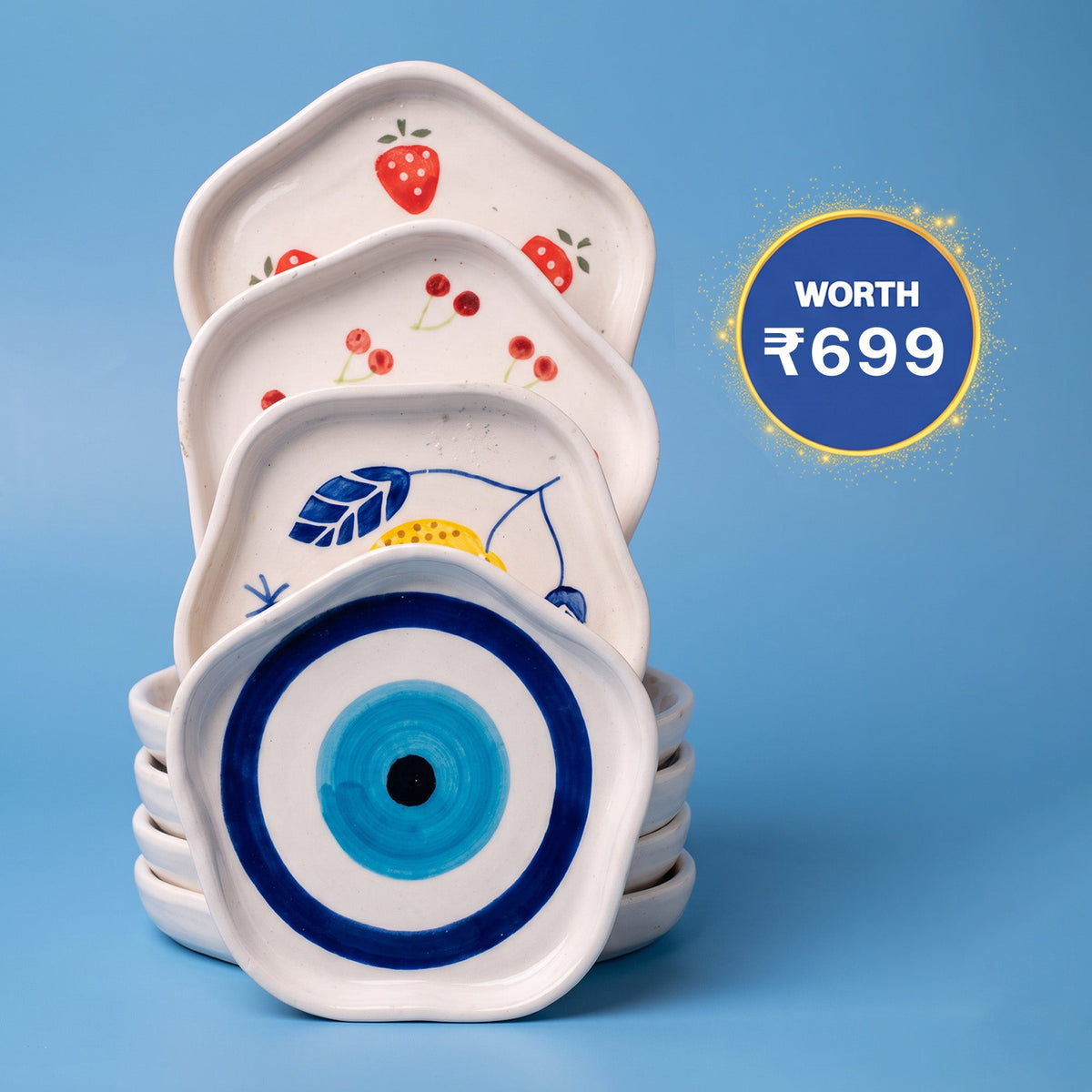 🎁 Smylo Ceramic Plate - 1 Piece
