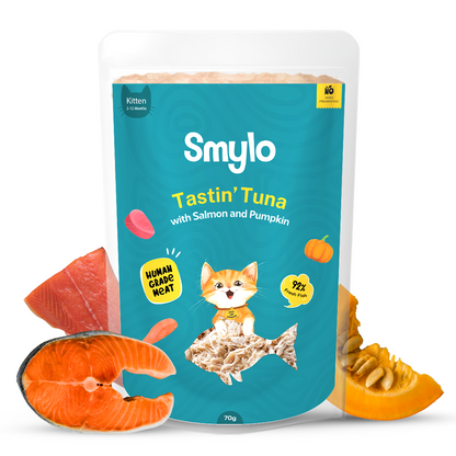 Tastin’ Tuna with Salmon & Pumpkin (Kitten)